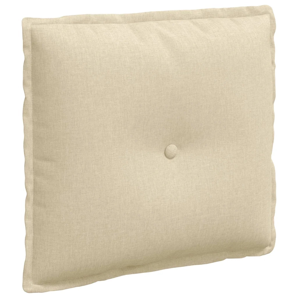 Cuscino per Schiena Crema 50 x 19 x 45 cm Tessuto 42014622