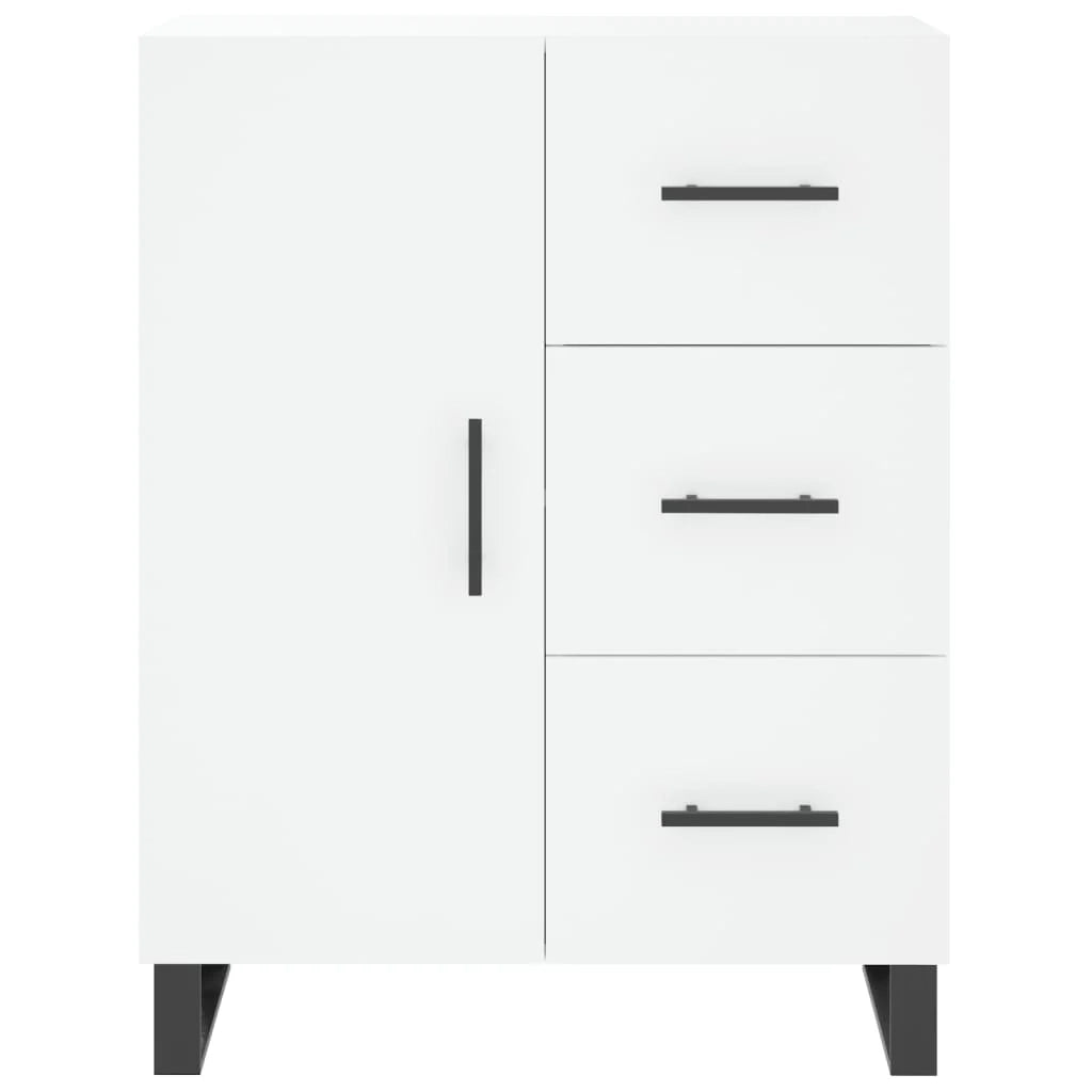 Buffet credenza cassettiera mobiletto mobile contenitore organizer per cucina soggiorno salotto 69,5 x 34 x 90 cm legno ingegnerizzato bianco 02_0030412