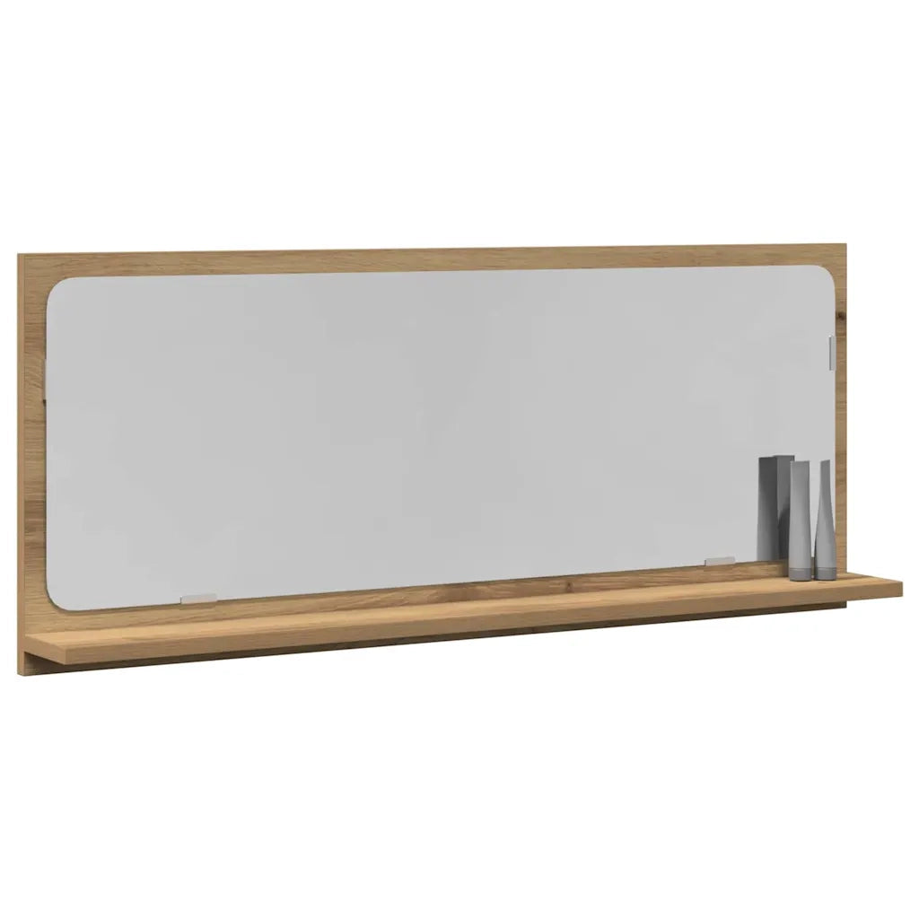 Mensola Specchio rovere artigianale 90 x 10,5 x 37 cm 862527