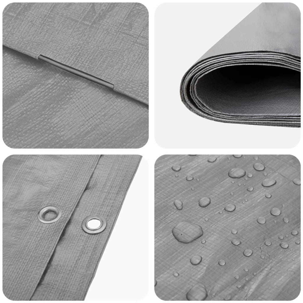 Telo con Occhielli Grigio Chiaro 8 x 8 m 180 gsm PE 42039316