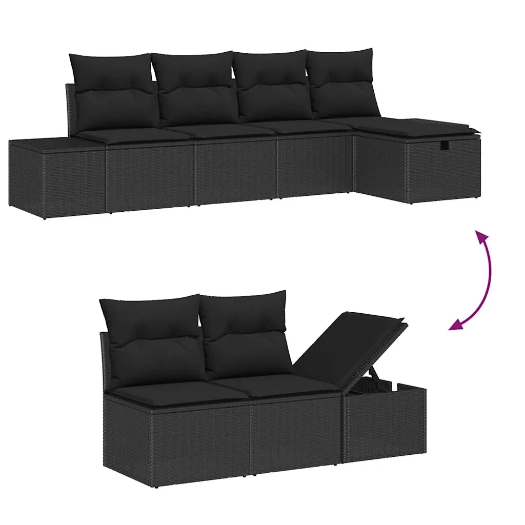 Set di divani con cuscino 6 pcs polyrattan 3360694