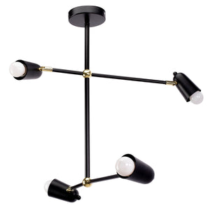 Lampada APP1708-4CP Black + Gold