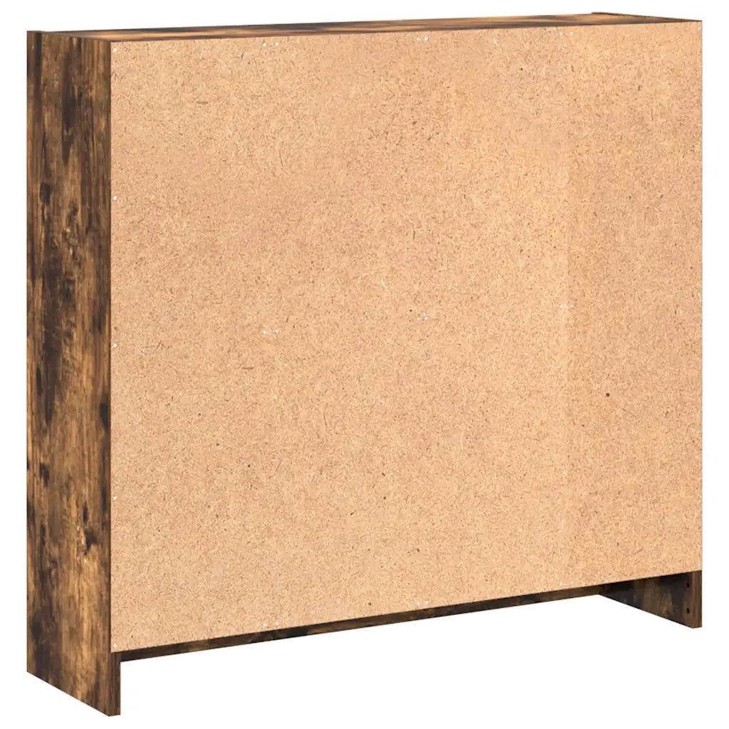 Libreria Rovere Fumo 80x24x76 cm in Legno Multistrato 857830