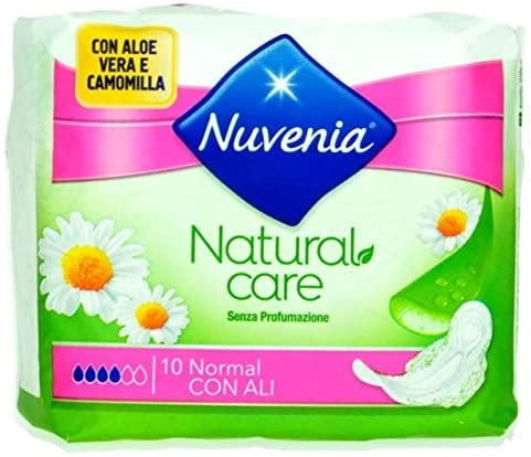 NUVENIA NATURAL CARE ASSORBENTI CON ALI ALL'ALOE VERA E CAMOMILLA 10 PEZZI