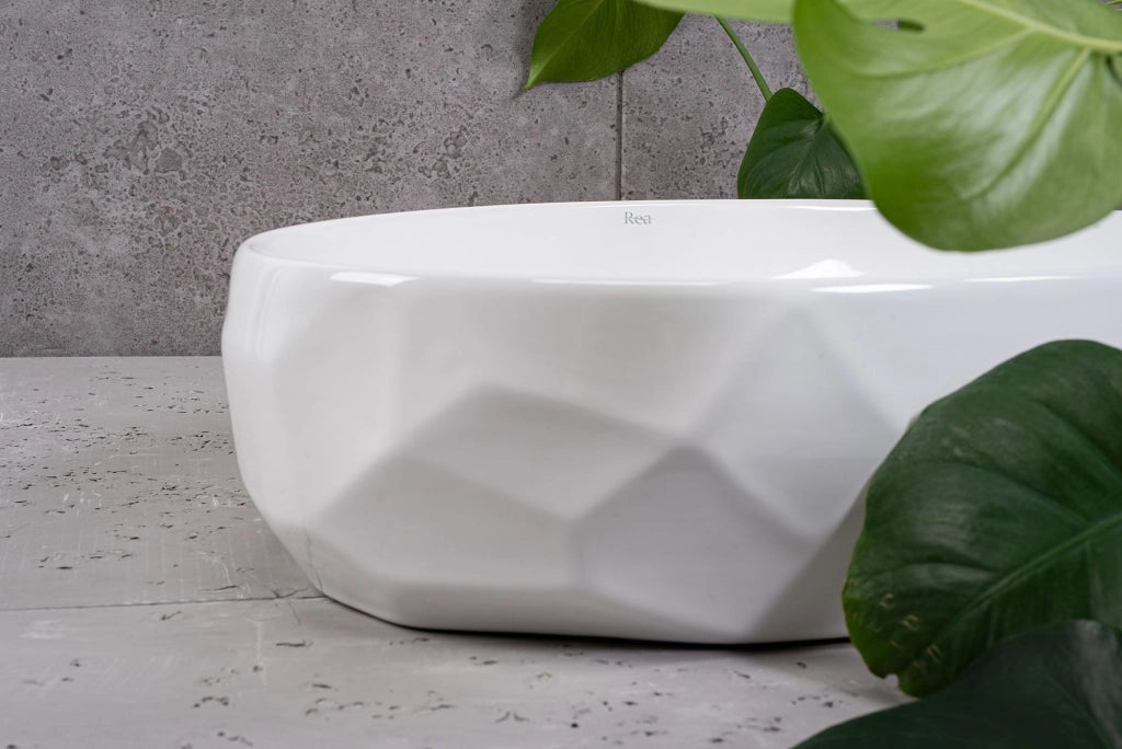 Lavabo Da Appoggio In Ceramica Rea Maya