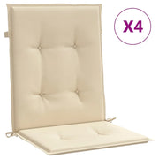 Cuscini per Sedia 4 pz | Cuscini per sedie Beige 100x50x3 cm in Tessuto Oxford