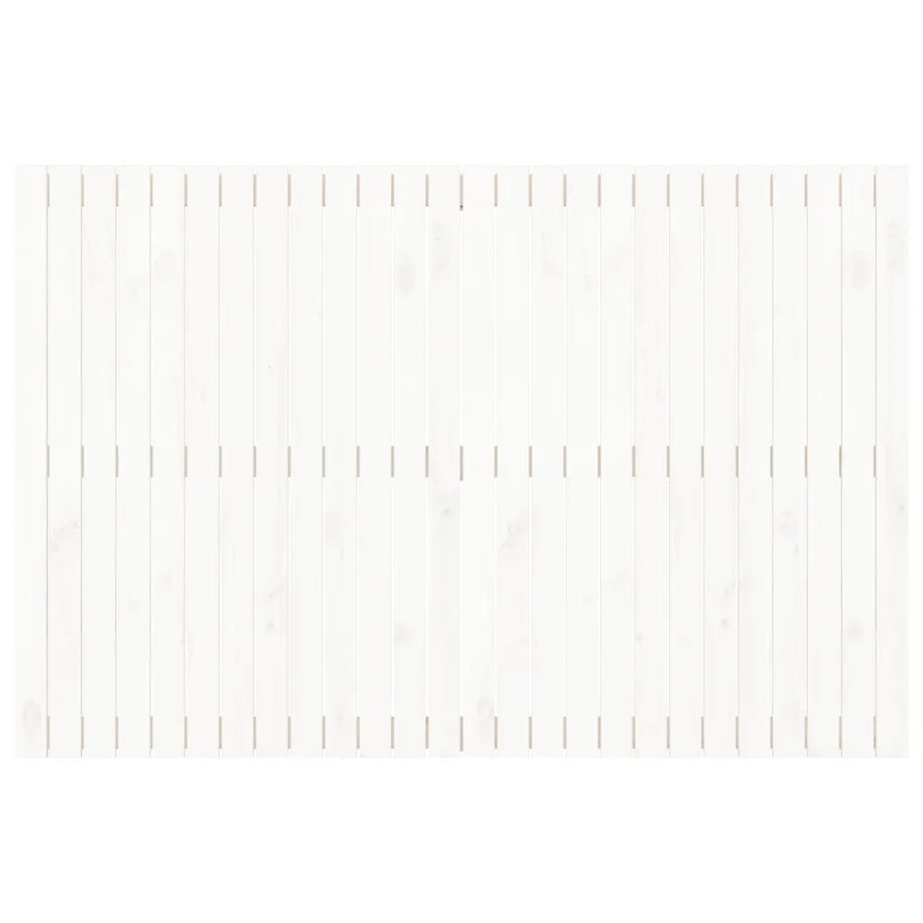 Testiera da Parete Bianca 166x3x110 cm Legno Massello di Pino