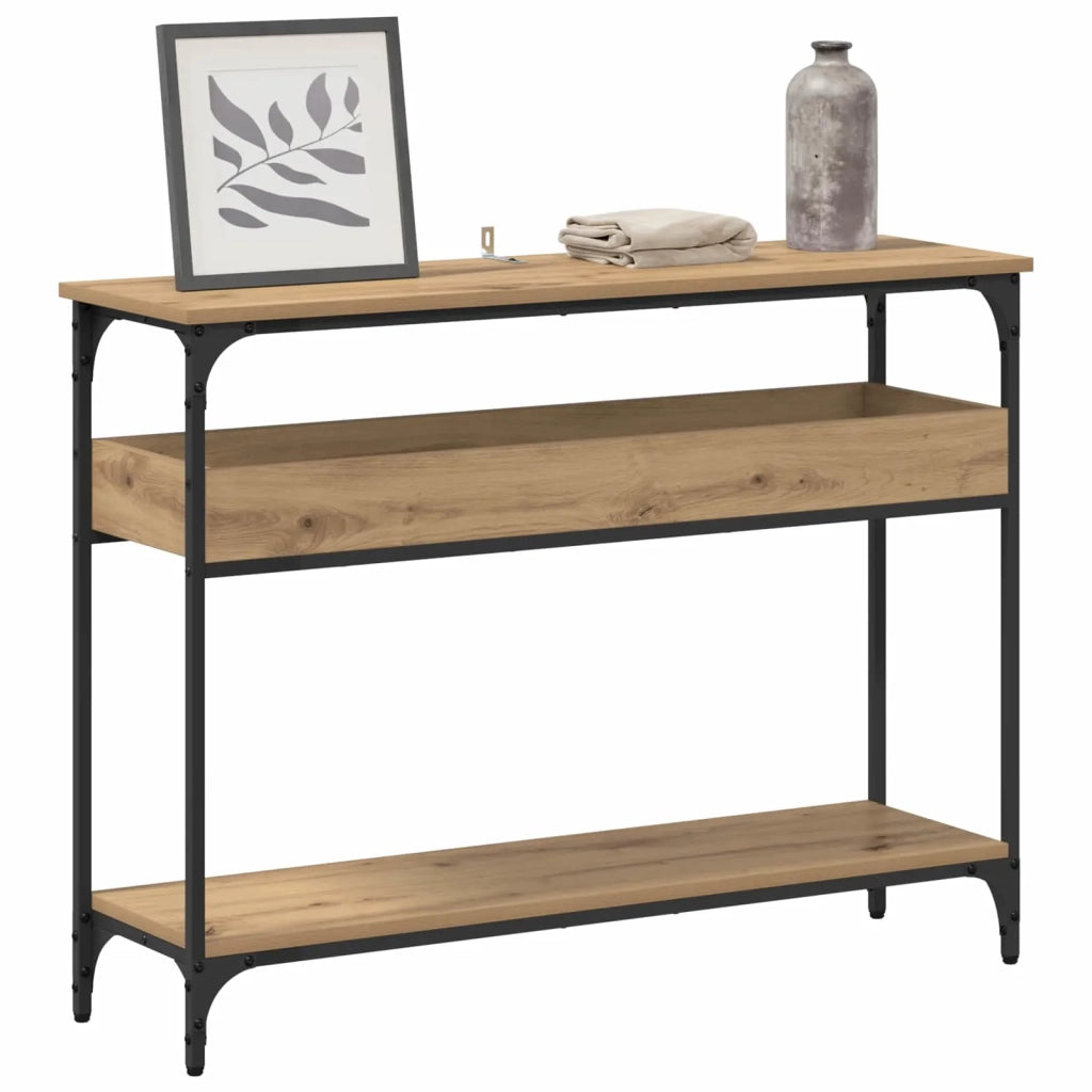 Tavolo consolle rovere artigianale 100 x 29 x 75 cm 883523