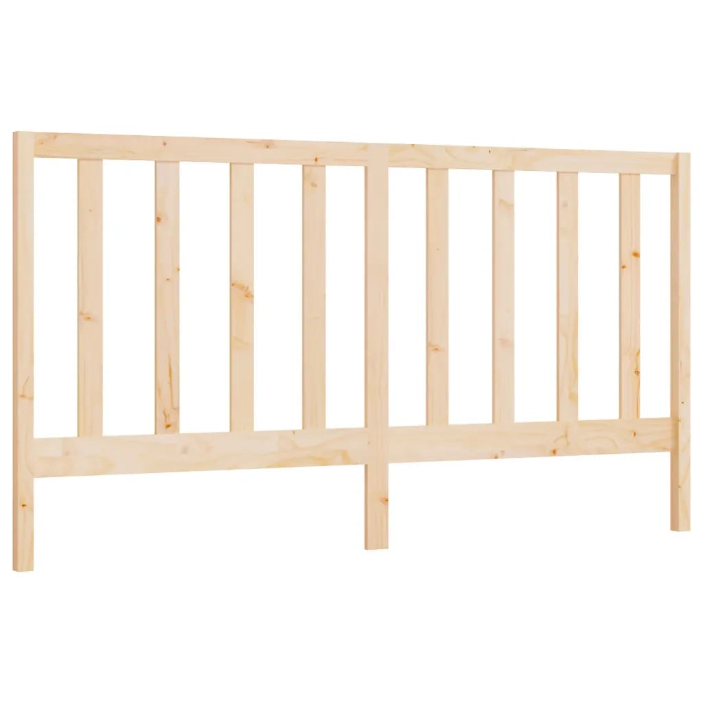 Testiera per Letto-Testata-Testiera Decorativa 206x4x100 cm in Legno Massello di Pino 286445