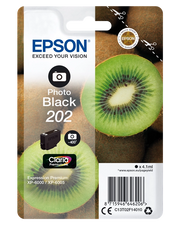 Epson Kiwi Singlepack Photo Black 202 Claria Premium Ink