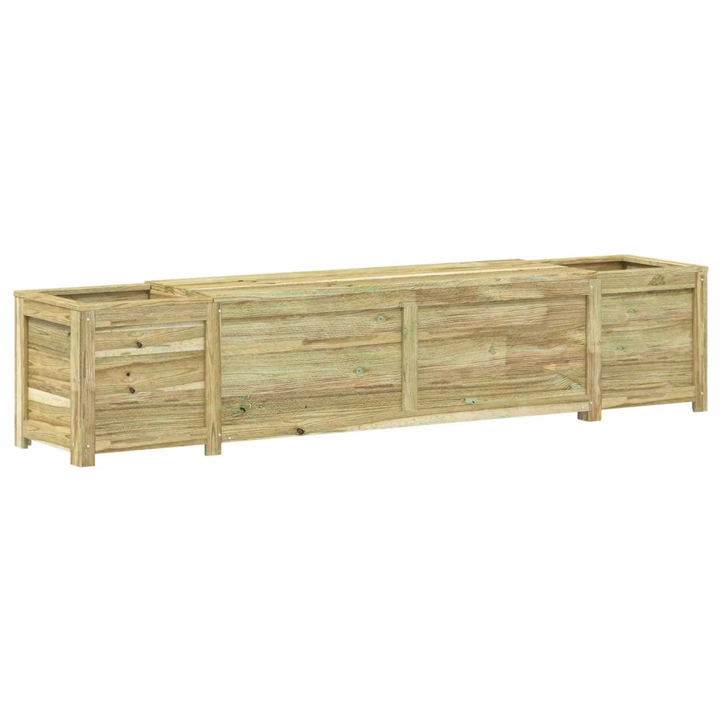 Panchina da giardino con fioriera Legno di Pino Impregnato 42042676