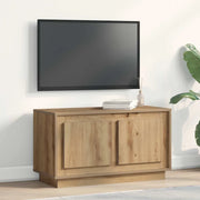 Mobile TV-Credenza per TV-Console TV rovere artigianale 80 x 35 x 45 cm Legno multistrato