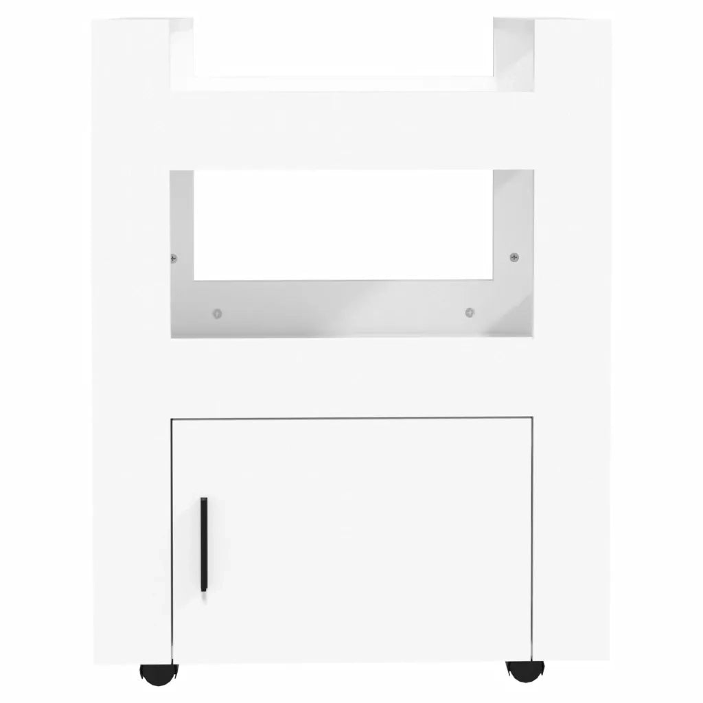 Carrello da Cucina Bianco 60x45x80 cm in Legno Multistrato cod mxl 67575