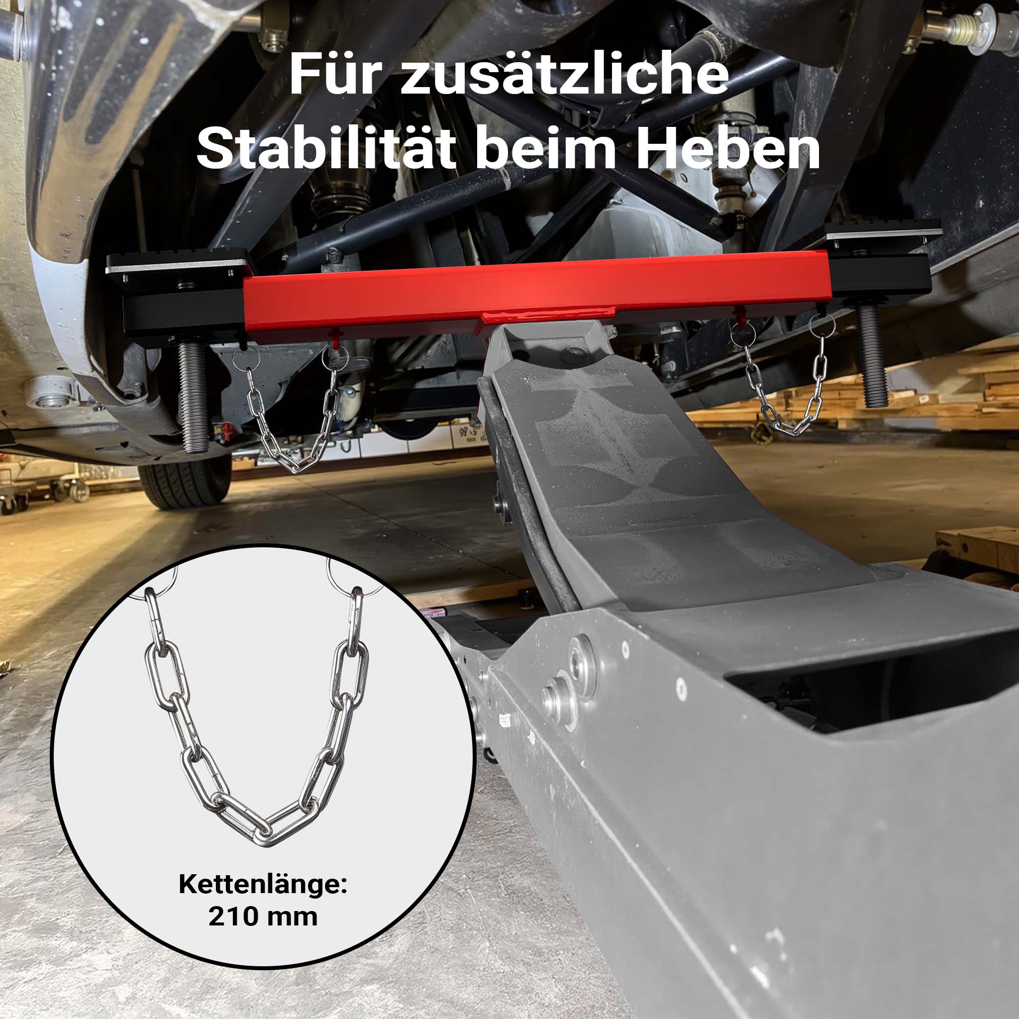 Traversa di sollevamento 2000 kg per ponte sollevatore martinetto