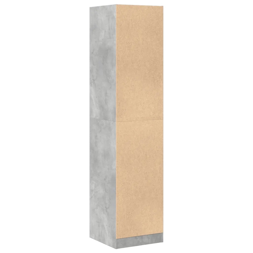 Armadietto da Farmacia Grigio Cemento 40x41x174,5 cm Truciolato 3309648