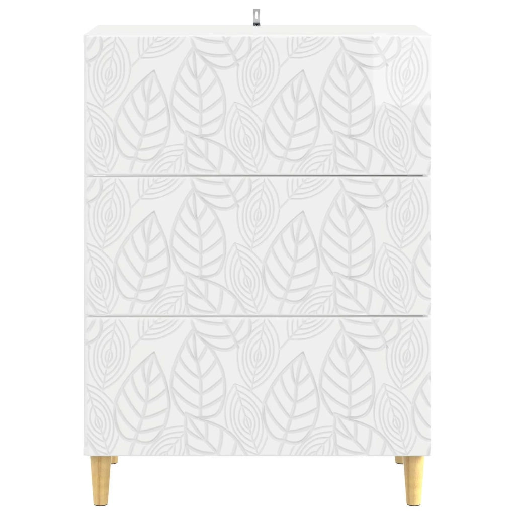 Mobile con Cassetti Bianco Lucido 66 x 34,5 x 90 cm 895069