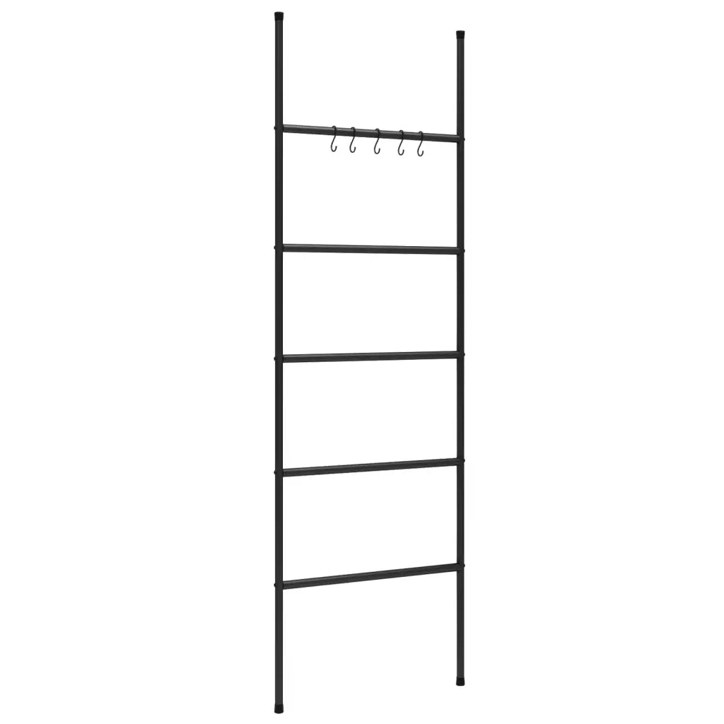 Scala portasciugamani a 5 ripiani nera 58x175 cm in ferro CFW4672828