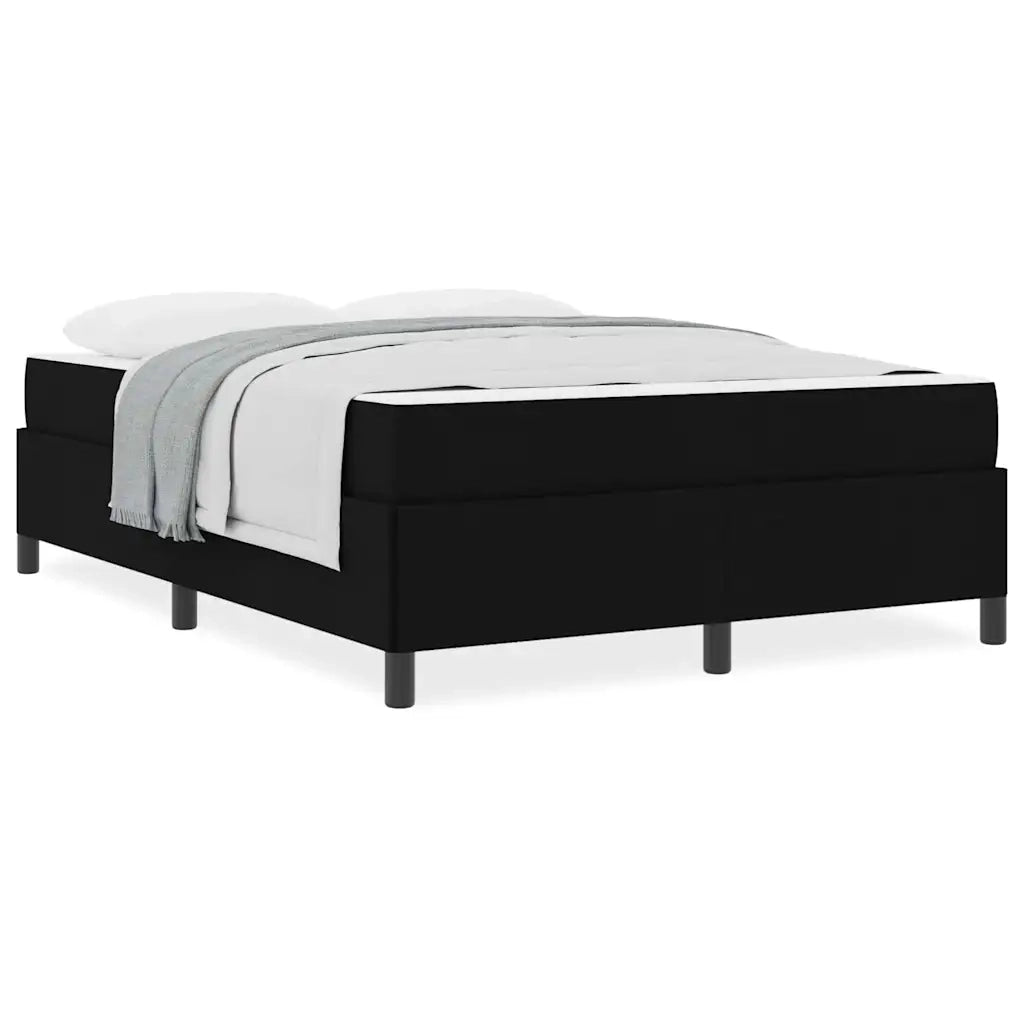 vidaXL Letto a molle Nero e Nero 140 x 200 cm