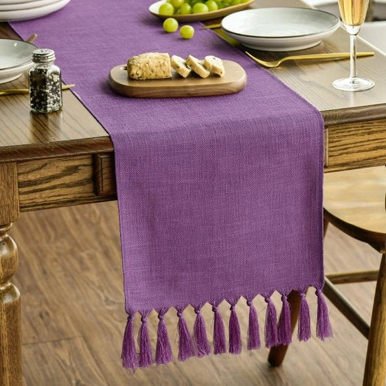 Decorazione per Tavola da Cucina in Stile Rurale, 33x143 cm, Decorazione per Festa, Compleanno, Matrimonio