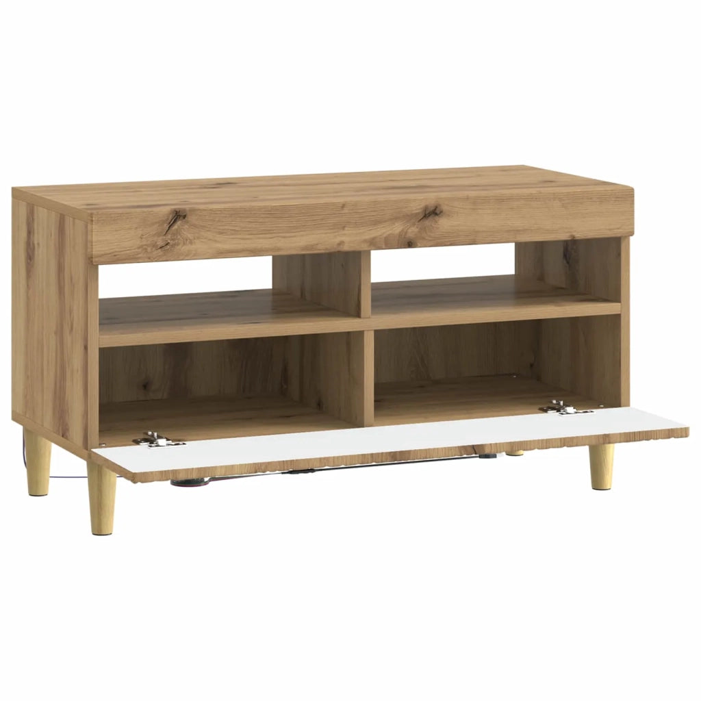 Mobile TV LED Rovere Artigianale Legno ingegnerizzato 897224