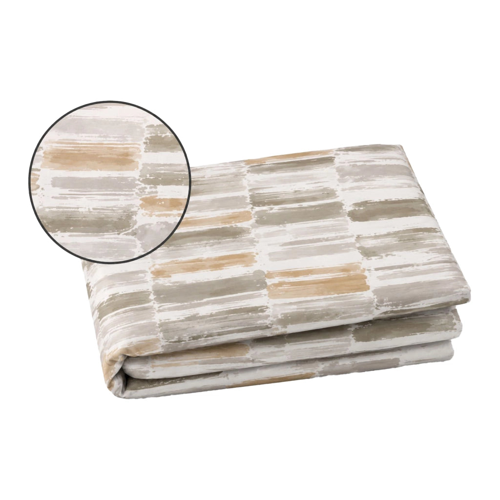 Samotelo, set Completo Letto Singolo in Percalle, Bianco Naturale