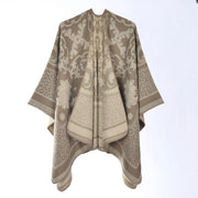 Nuovo scialle/sciarpa con stampa leopardata, scialle double-face in cashmere