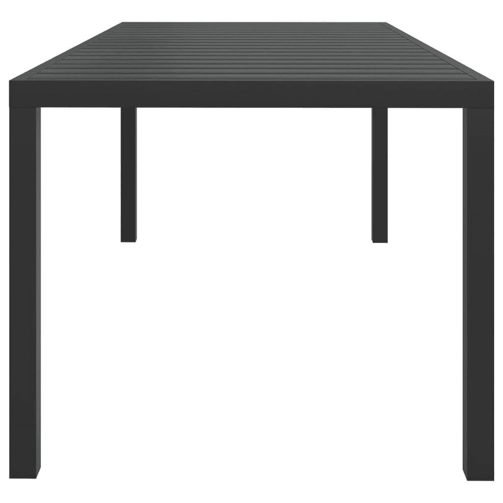 Set da Pranzo per Giardino 7 pz con Cuscini Polyrattan Grigio 3095025