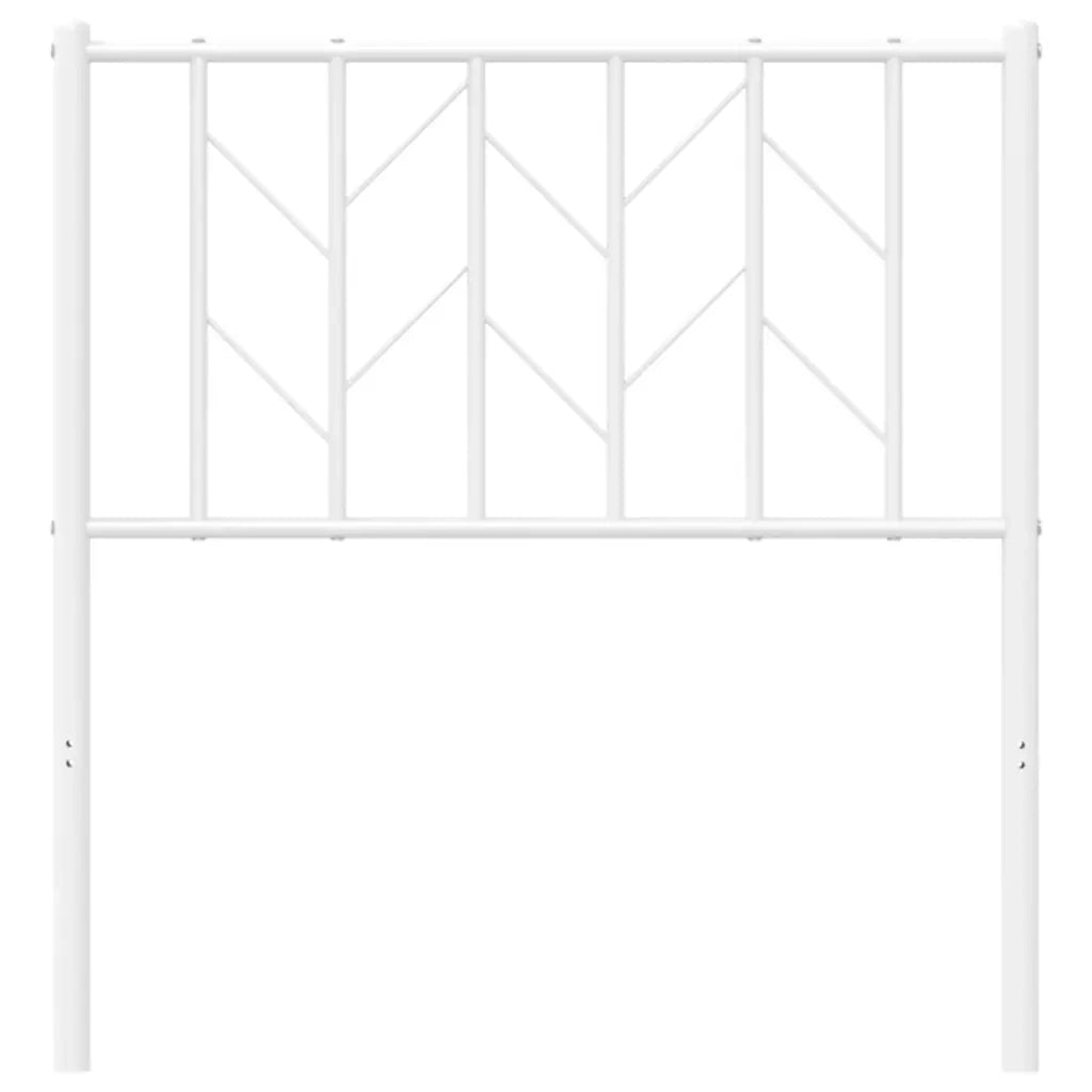 Testiera in Metallo Bianco 80 cm