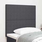 Testiera Grigio scuro 90 cm Tessuto in Cords 3337717