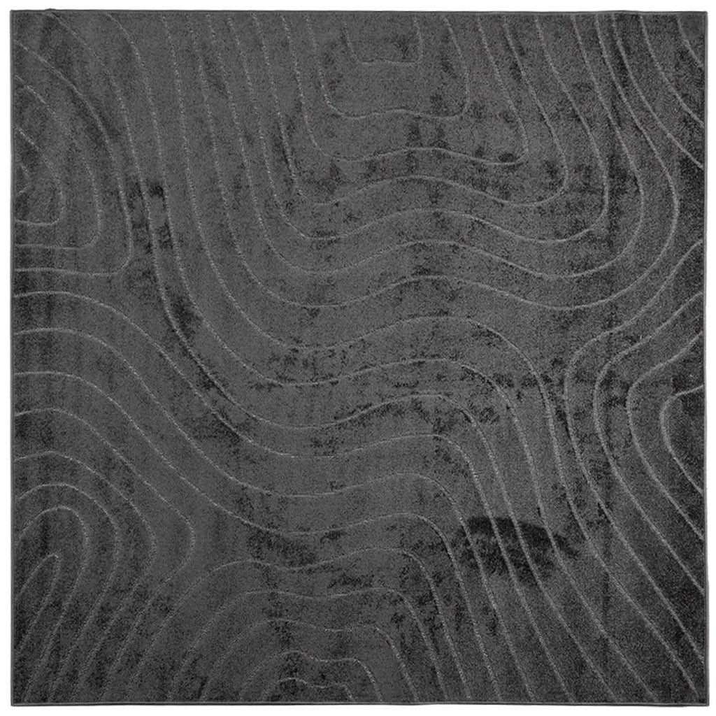 Tappeti per area PALMERAS Antracite 240 x 240 cm Poliestere