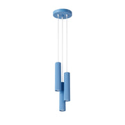 Lampada a sospensione KARBON 3P azzurro