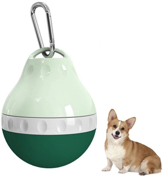 Acqua per cani in bottiglia 200 ml - Biberon per viaggio - Contenitore siliconico pieghevole - Chiusura in alluminio - Sacchetto per cibo per cani - Facile da trasportare - Biberon per cani