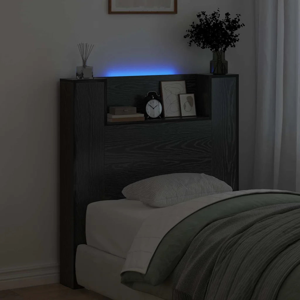 Testiera Rovere Nero 100 x 15 x 103,5 cm Legno multistrato 3418646
