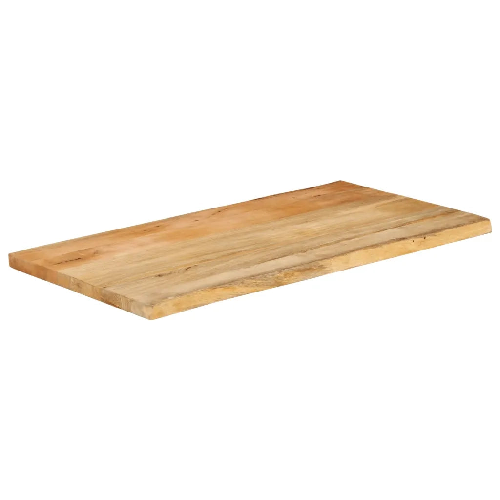 vidaXL Piano Tavolo 110x60x3,8 cm Bordi Vivi in Legno Massello Mango