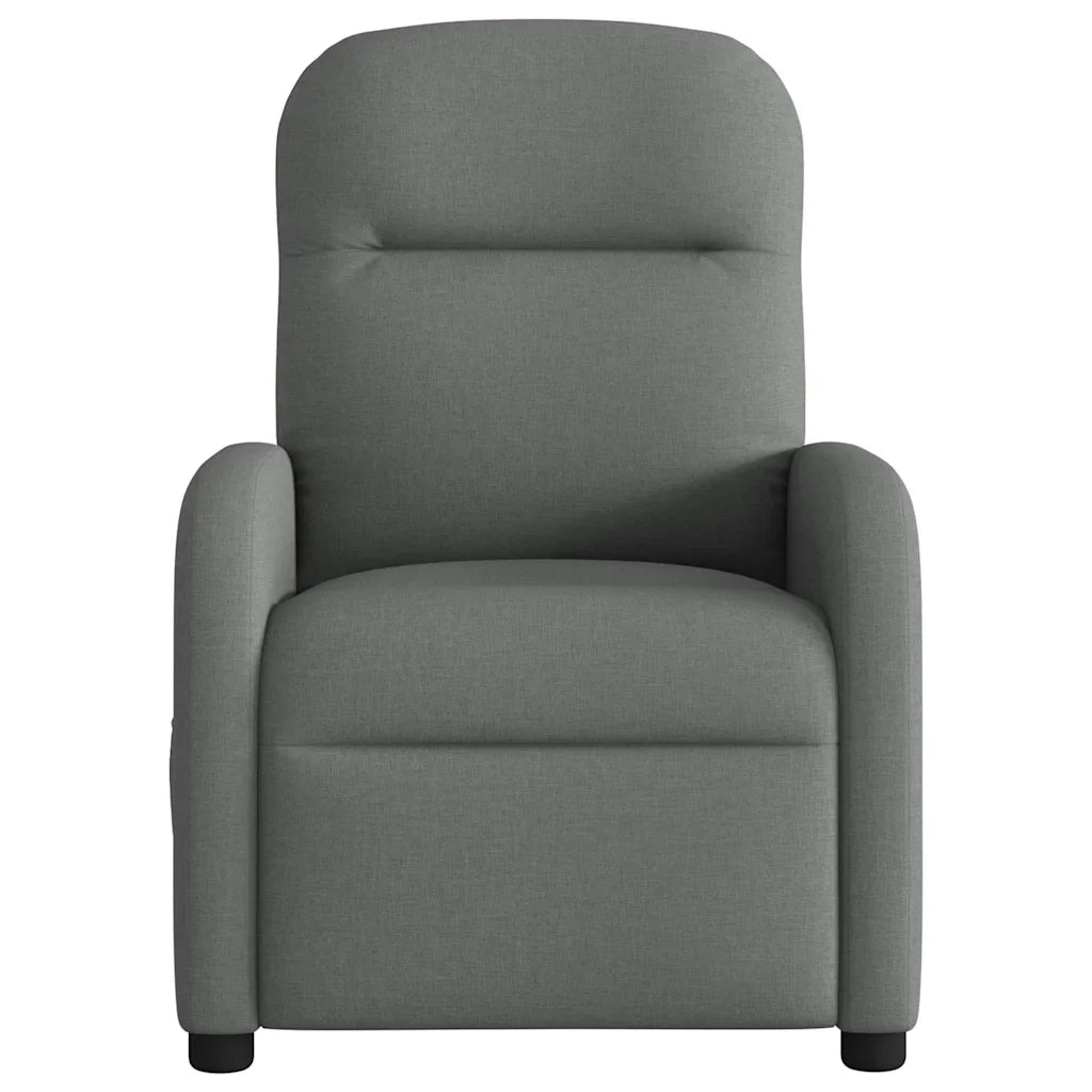 Poltrona Elettrica Reclinabile Grigio Scuro in Tessuto 3302953