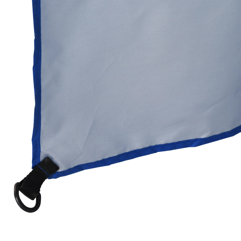 Parasol Beach Umbrella Sunshade con Sidewall Beach Polyester Blue 2.2 x H2.2m