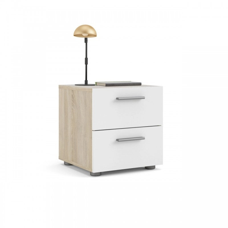 Comodino camera con due cassetti cm 40 x 40 x 42 h
