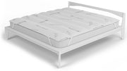 Topper Trapuntato Imbottito Matrimoniale con Elastici Bianco