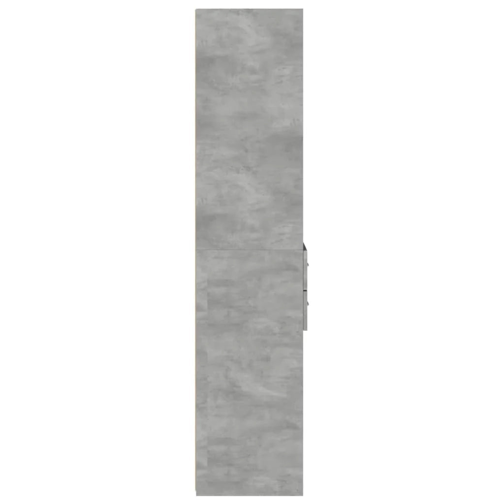 Buffet credenza cassettiera mobiletto mobile contenitore organizer cucina soggiorno salotto alto 45 x 42,5 x 185 cm legno ingegnerizzato grigio 02_0034445
