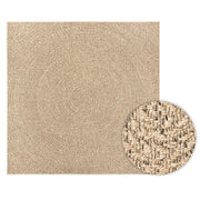 Tappeto del soggiorno | Tappeto ZIZUR 120x120 cm Aspetto Iuta per Interni ed Esterni