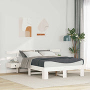 vidaXL Struttura del letto con cassetto Bianco
