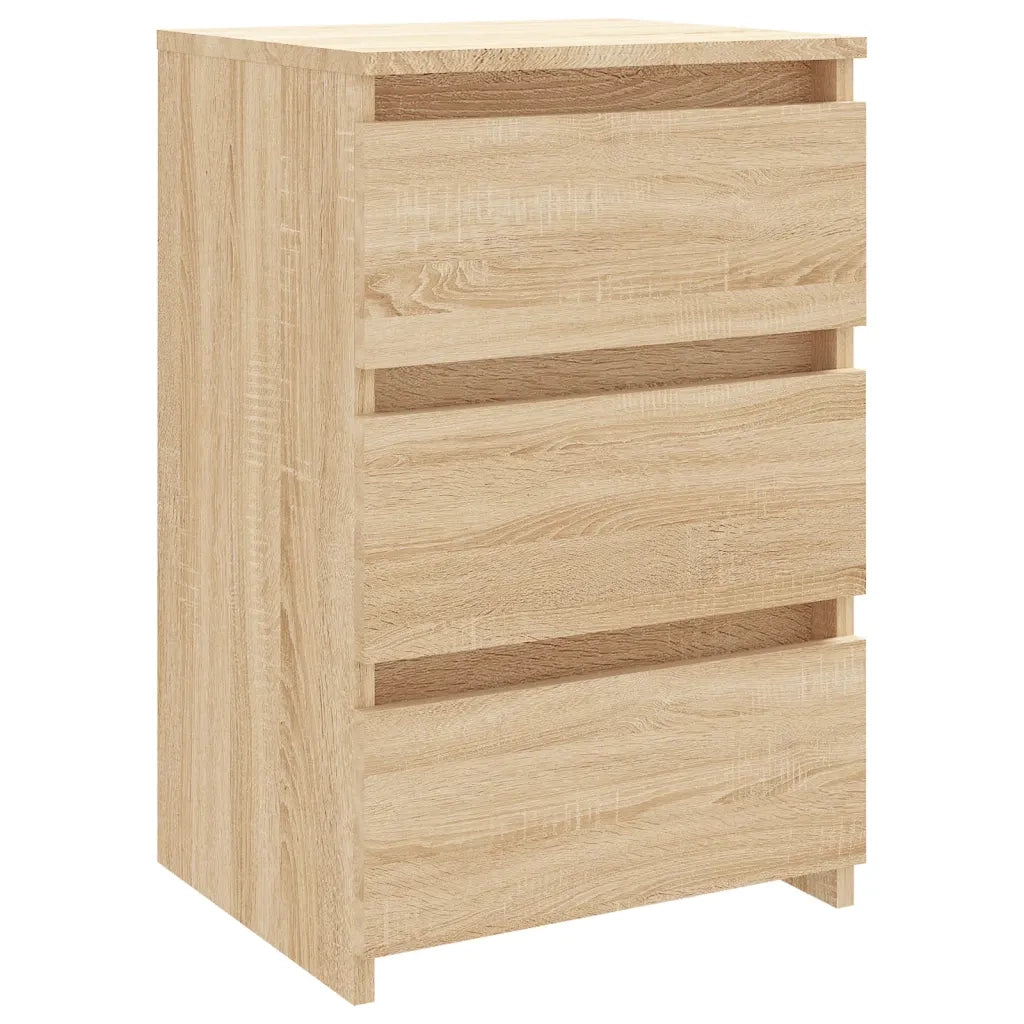 Comodino Rovere Sonoma 40x35x62,5 cm in Legno Multistrato 806217