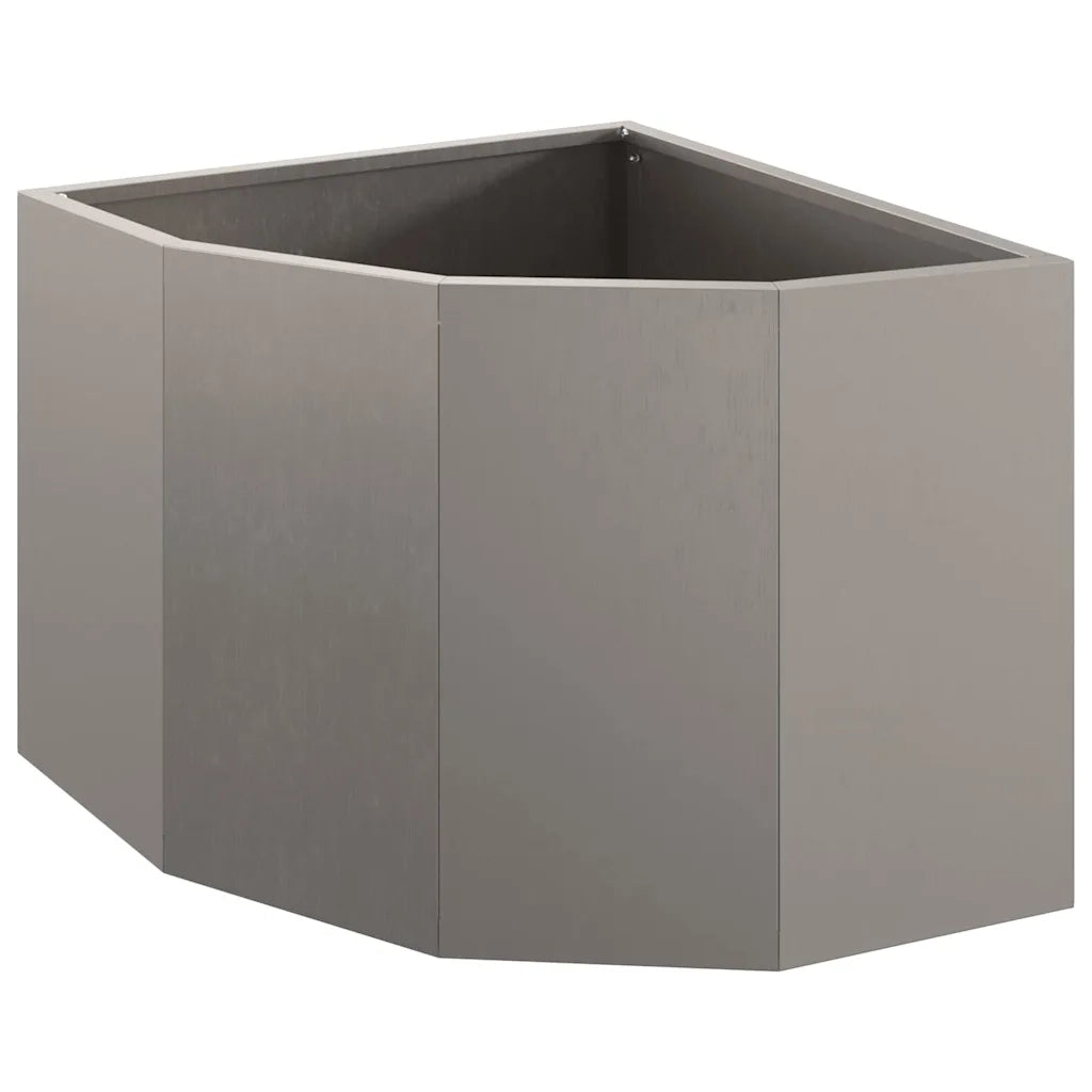 Fioriere | Cassetta per fiori | Vaso d'angolo Ruggine 45 x 45 x 35 cm acciaio corten