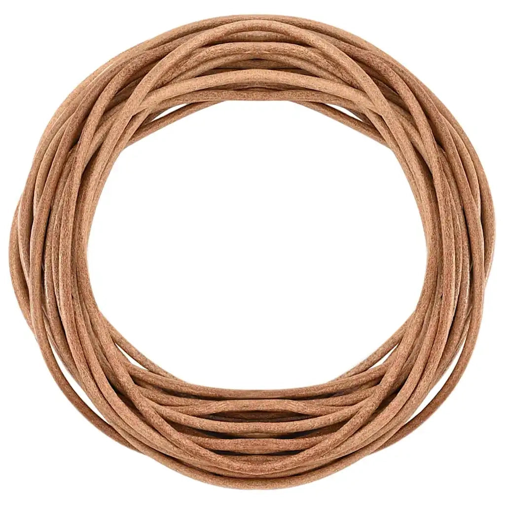 Cordino in Pelle Marrone ?3 mm x 50 m Pelle CFW5427715