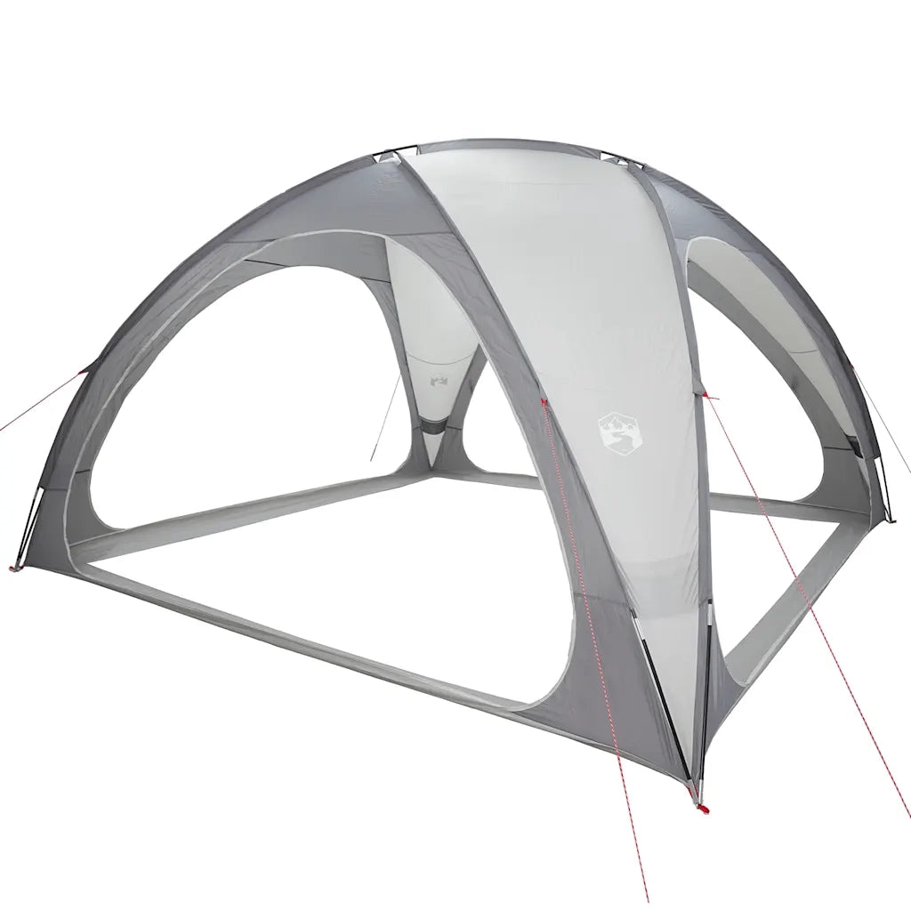 Tenda per Feste-Tenda da campeggio Grigia Impermeabile 256323