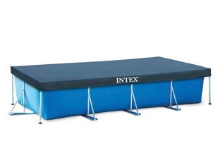TELO DI COPERTURA PER PISCINE RETTANGOLARI FRAME  cm.300x200  peso kg.2,15 (28038)    INTEX