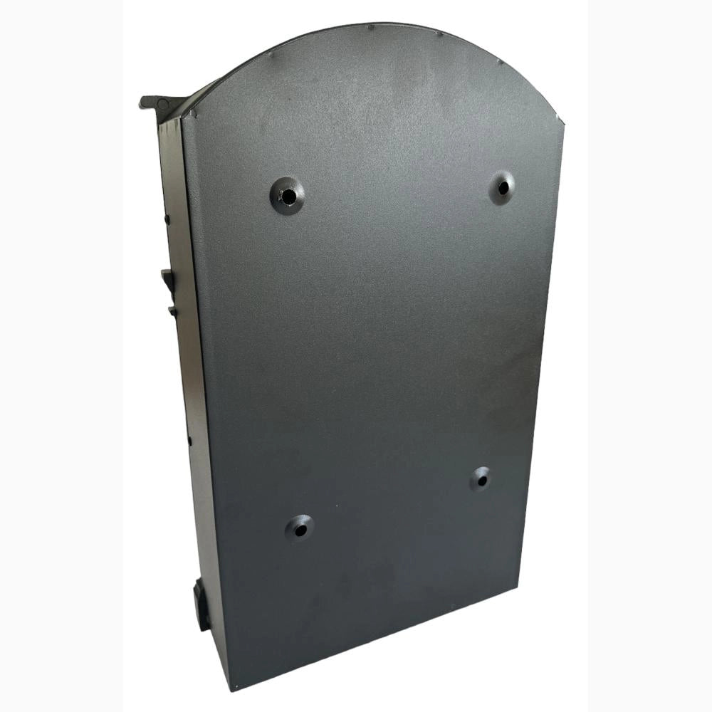 Cassetta Postale Portariviste in alluminio 255x88x405H cm Classico Colore Nero
