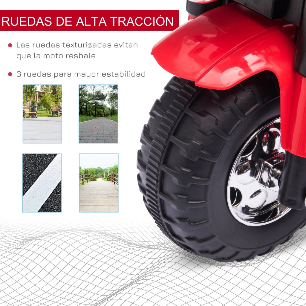 Triciclo Elettrico per Bambini ¨C zephmum ¨C Rosso 72x57x56 cm