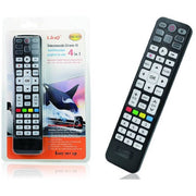 Trade Shop - Telecomando Universale 4in1 Urc-4504 Tv Dvb-t Cbl Sat Dvd Vcr Audio Amp Aux Lcd Led -