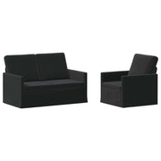 Set di divani 2 pcs Nero Velluto (V) 3433196